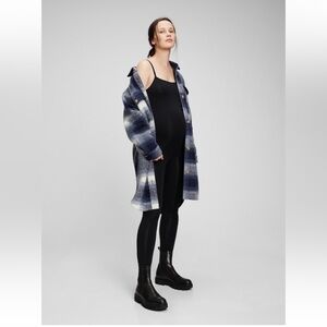 Gap Maternity Modal One Piece Bodysuit Black Tank Workout Loungewear Pregnancy